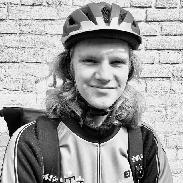 portretfoto fietskoerier niels verbunt