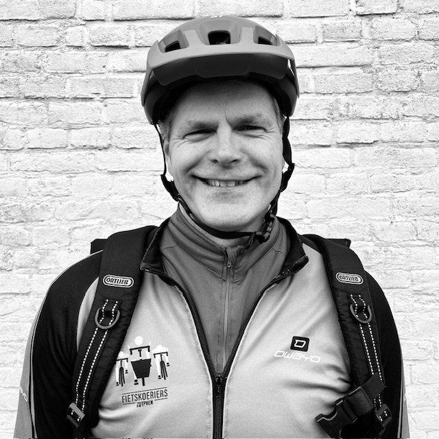 portretfoto fietskoerier rick tuinman